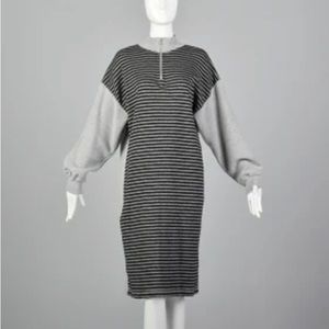 Vintage Reebok Medium 1990s Sweater Dress
